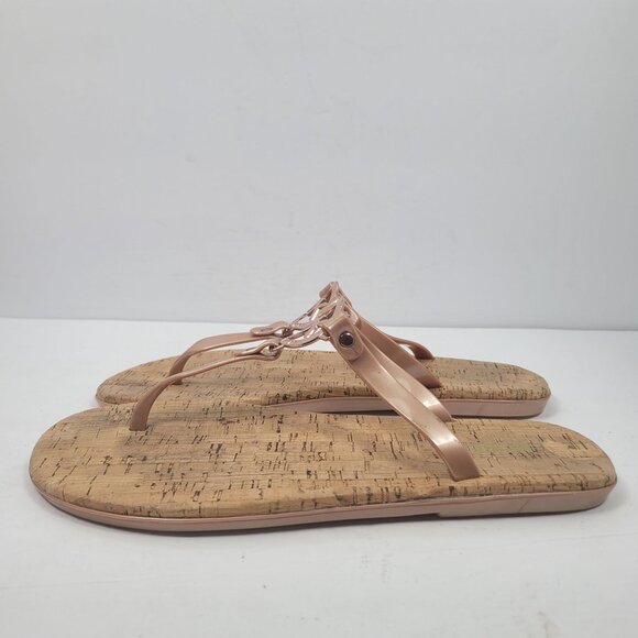 Michael Kors MK Mira Jelly Thong  Women's Rose Gold Sandals US Size 10 - Picture 2 of 8